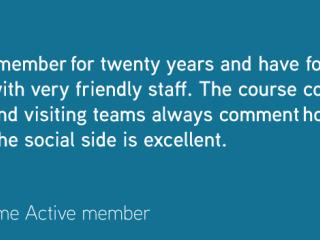 I've been a member for twenty years...